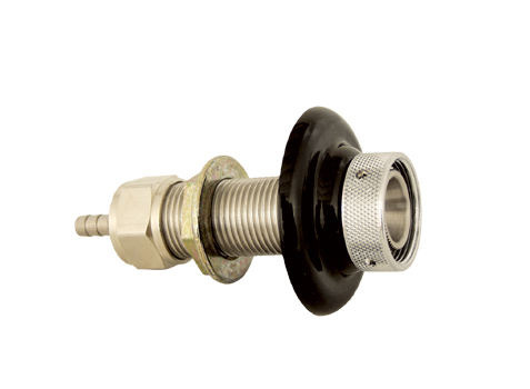 Stainless Steel Beer Faucet Shank - 4" x 1/4" bore
